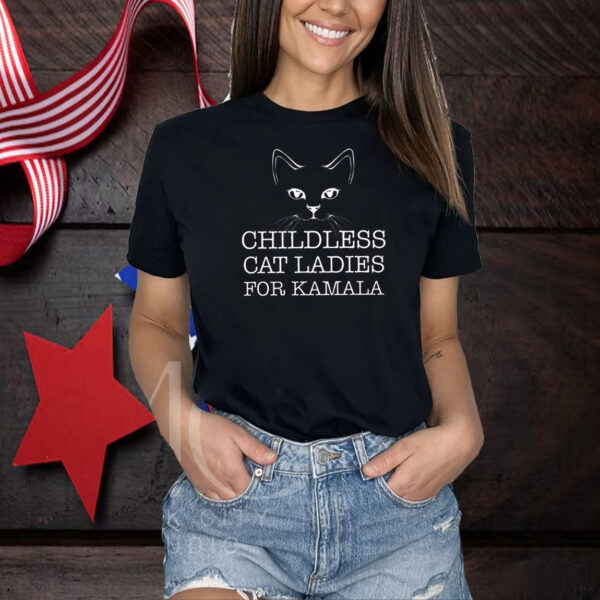 Kamala Harris President 2024 Shirt, Childless Cat Lady Shirt