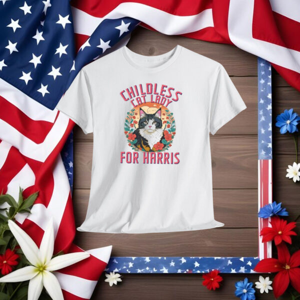 Kamala Harris Shirt, Childless Cat Ladies For Harris 2024 T-Shirts