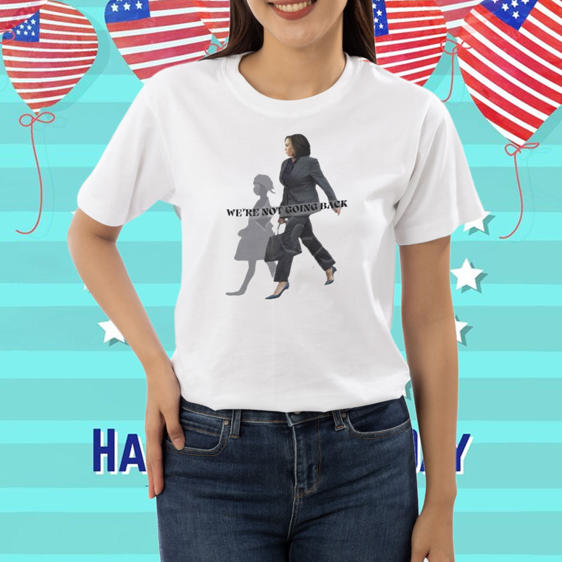 Kamala Harris T Shirt Ruby Bridges T Shirt 2024 Election We're Not Going Back Shirt