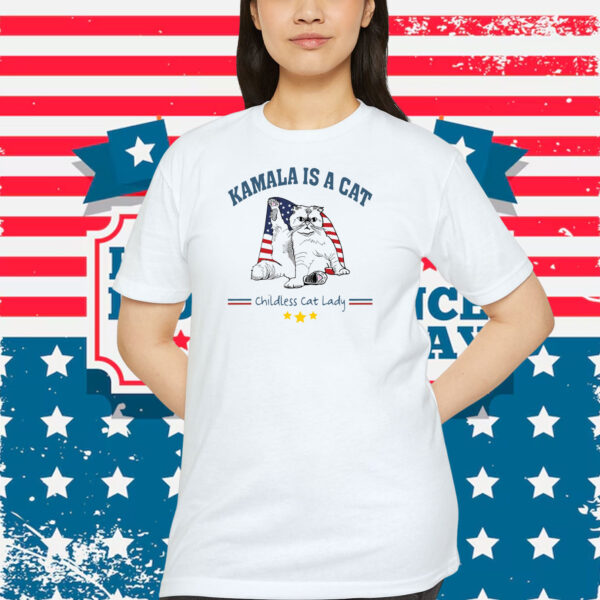 Kamala Is A Cat Shirt, Childless Cat Lady Shirt, Cat Lover Shirt