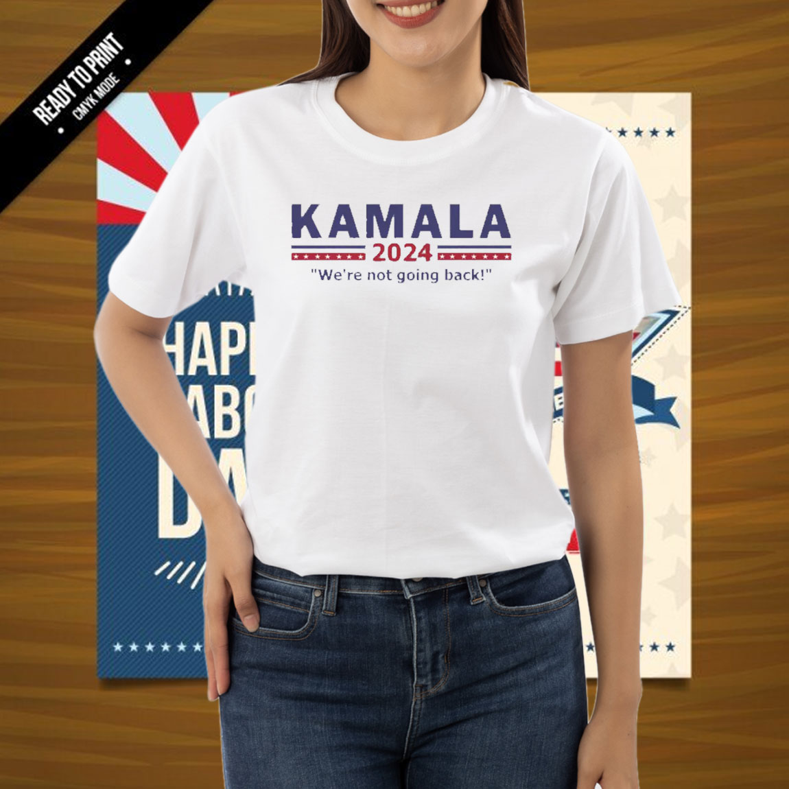 Kamala We’re Not Going Back 2024 Women's Relaxed Shirt