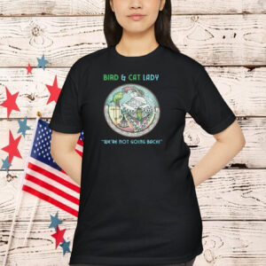 Ladies' V-Neck T-Shirt - Bird and Cat Lady , Parrot Shirt