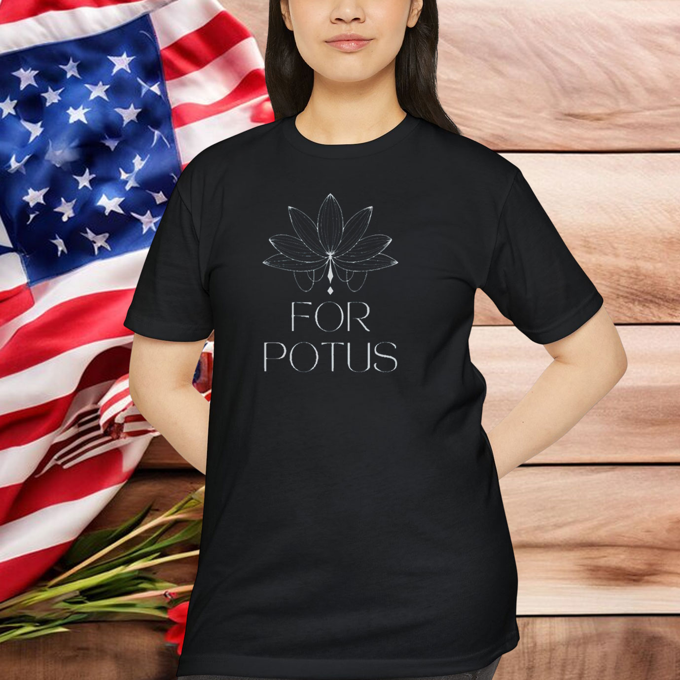 Lotus for POTUS Shirt - Kamala Harris Yoga Shirt