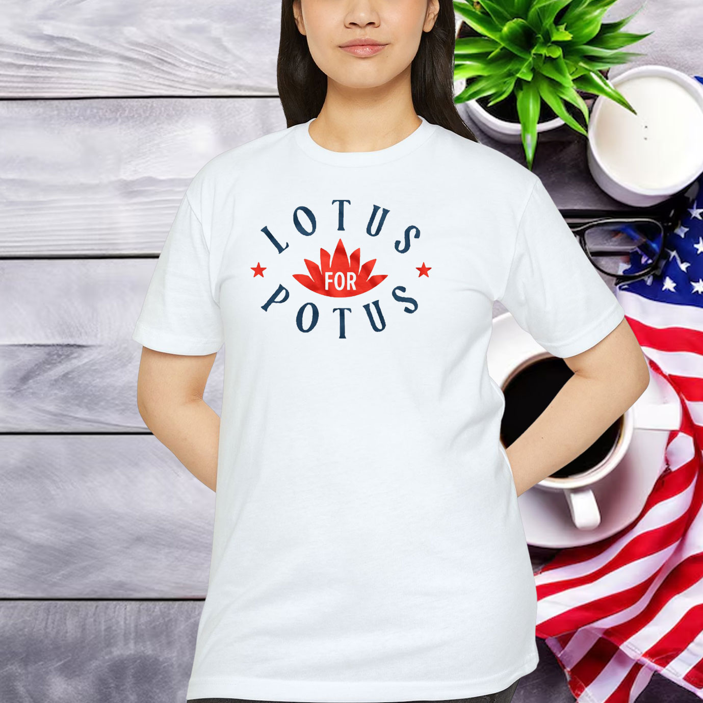 Lotus for Potus, Kamala Harris for President Shirt
