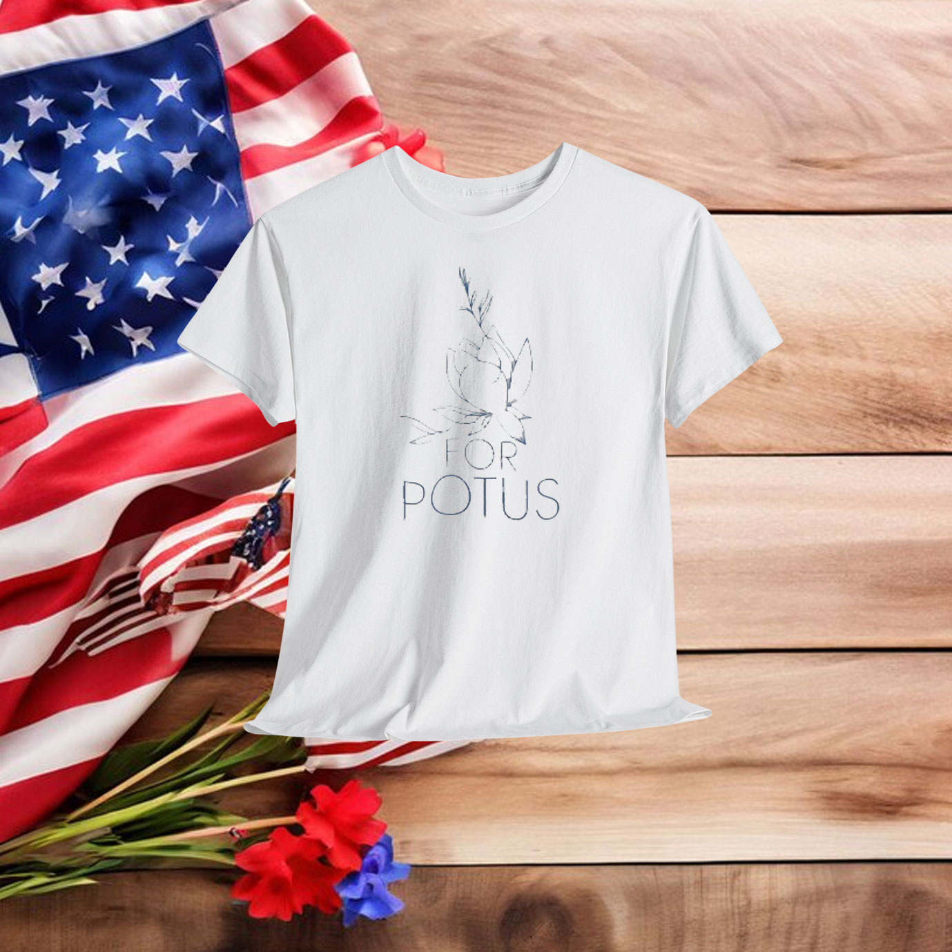 Lotus for Potus T-Shirt, Kamala Harris 2024 Election