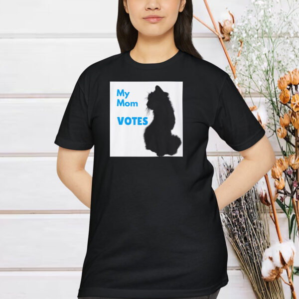 My Mom VOTES Cat Shirt, Childless Cat Lady Shirt
