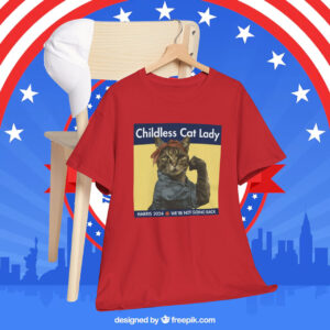 Official Childless Cat Lady Harris 2024 We’re Not Going Back Shirt