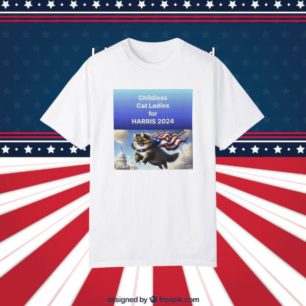 Official Childless For Cat Ladies For Harris 2024 Shirt