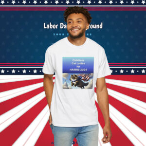Official Childless For Cat Ladies For Harris 2024 Shirt