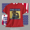 Original Childless Cat Lady Harris 2024 We're Not Going Back Shirt