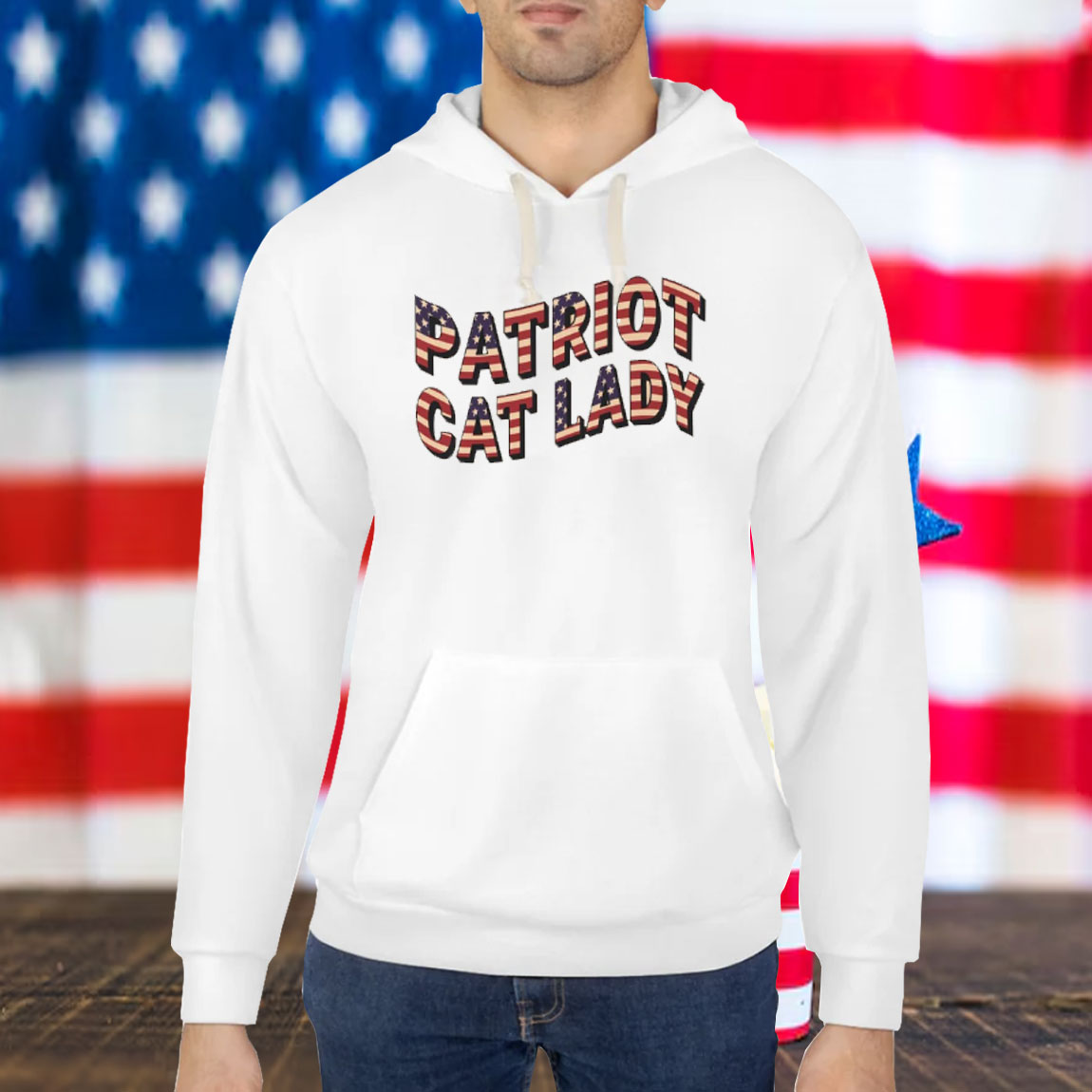 Patriot Cat Lady Stake in America Patriotic Cat Woman Comfort Colors® Shirt