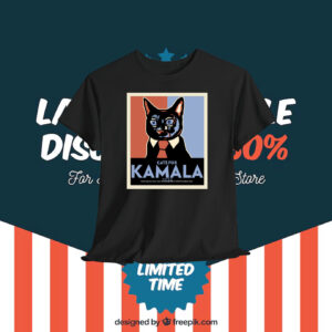Politically Purrfect Cats for Kamala Harris 2024 President Shirt