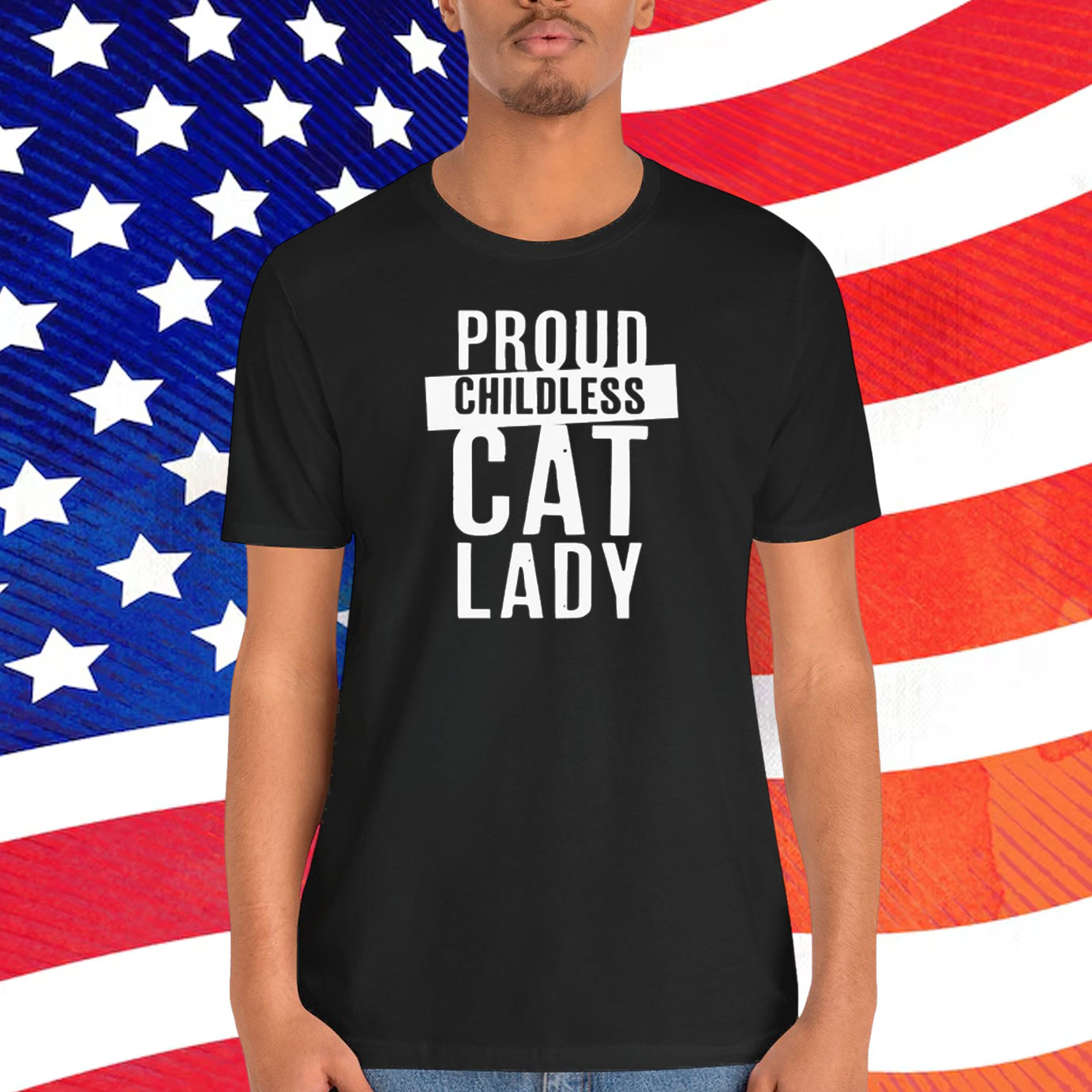 Proud Childless Cat Lady 2024 Shirt