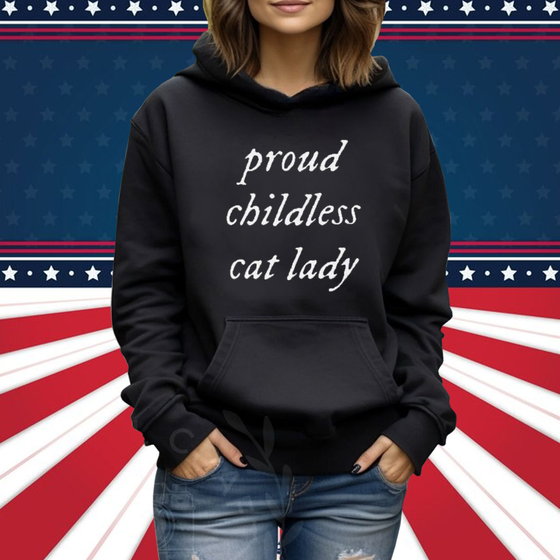 Proud Childless Cat Lady Shirt Funny Election Shirt