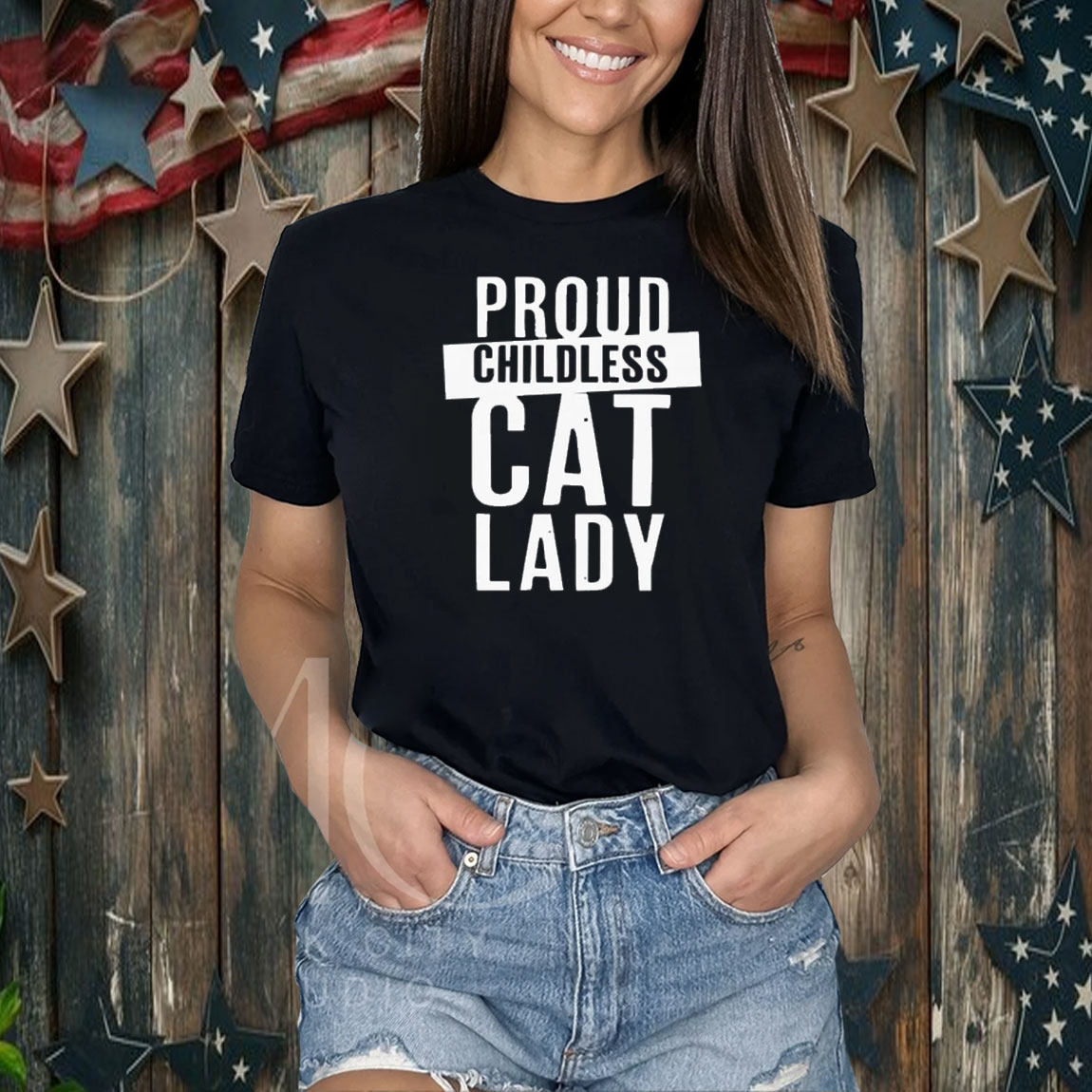 Proud Childless Cat Lady Shirt