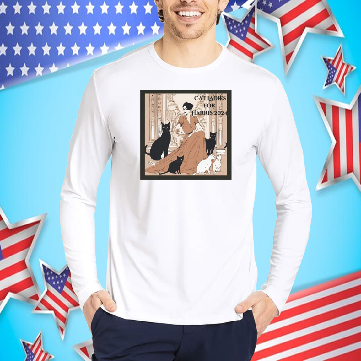 Single Cat Ladies for Harris 2024, Cat Lady Election Shirt