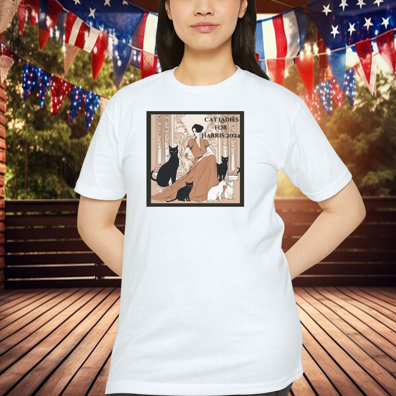 Single Cat Ladies for Harris 2024, Cat Lady Election Shirts