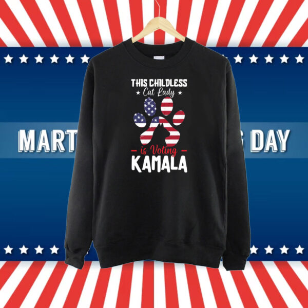 This Childless Cat Lady Is Voting Kamala Shirt, Make America Laugh Again Shirt
