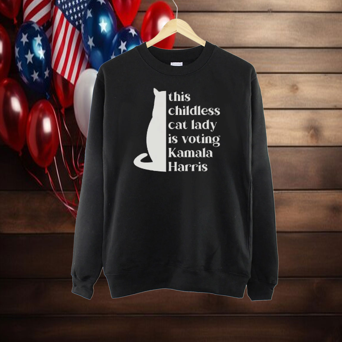 This Childless Cat Lady is Voting Kamala Harris Shirt, Cat Ladies For Kamala 2024 Shirt