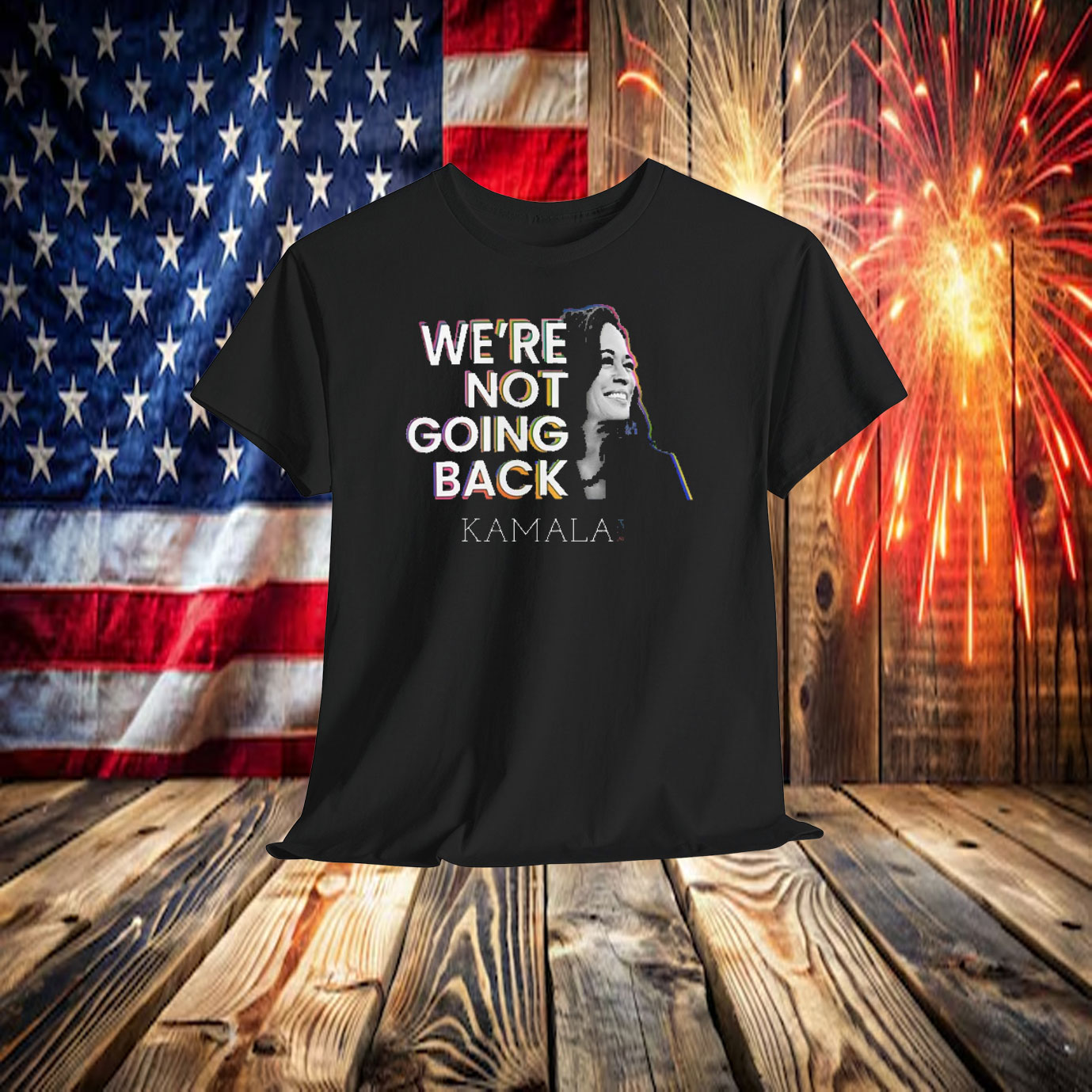We're Not Going Back, VOTE Kamala Harris 2024 Lightweight Jacket Shirt