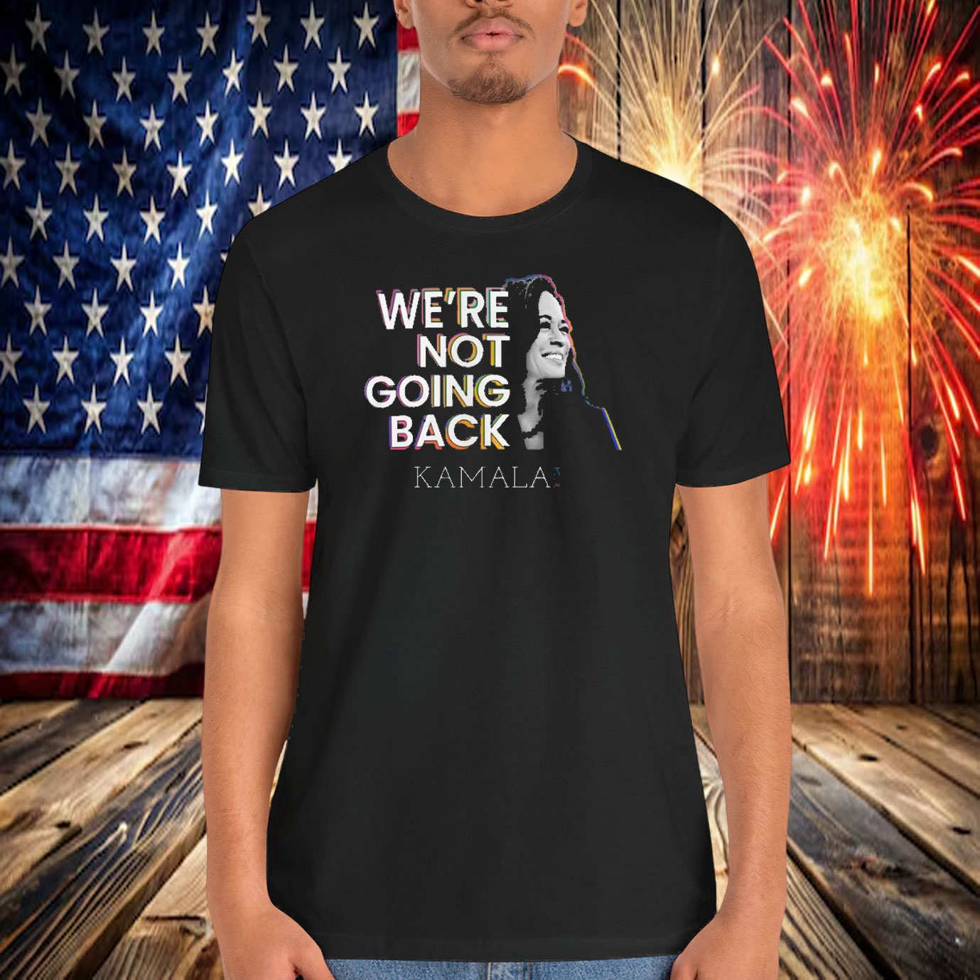 We're Not Going Back, VOTE Kamala Harris 2024 Lightweight Jacket Shirt