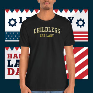 childless cat lady tshirt, kamala 2024 Shirt