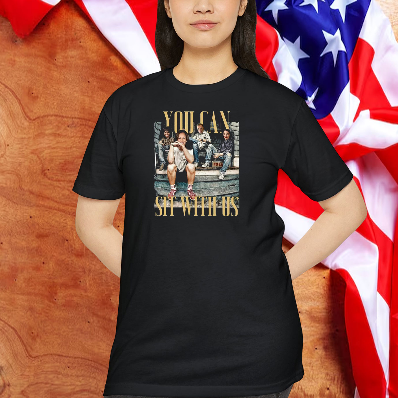 1siKamala RBG AOC Michelle You Can Sit With Us Shirt