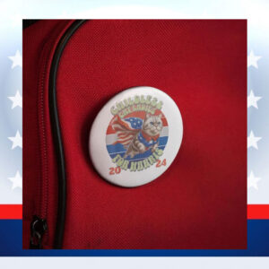 2024 Election Childless Cat Lady Harris Button