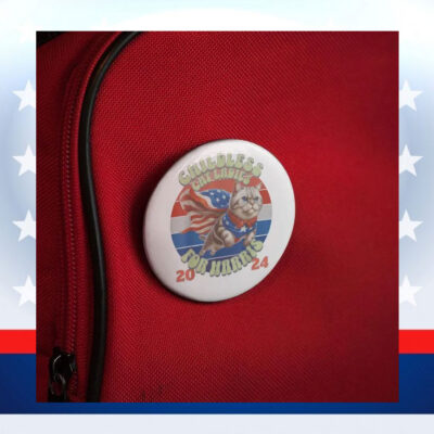 2024 Election Childless Cat Lady Harris Button