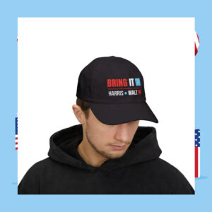 2024 Harris Walz Embroidered Dad Hat