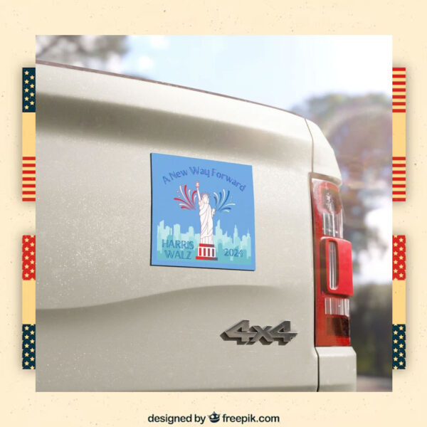 A New Way Forward Kamala Harris Walz 2024 President Election Car Magnet