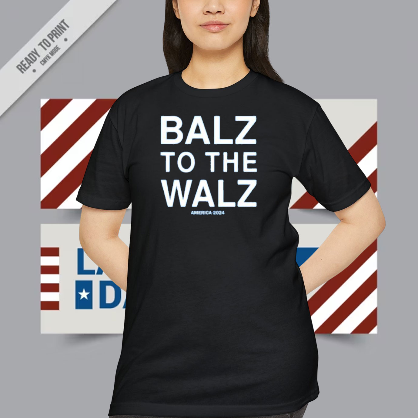 Balz To The Walz America 2024 T-Shirt
