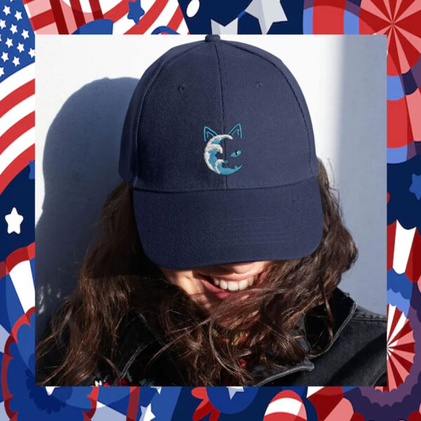 Blue Wave Cat for Kamala Hat