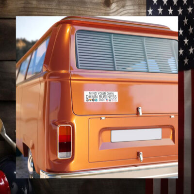 Bumper Sticker Mind Your Own DAMN BUSINESS Tim Walz Kamala Harris 2024