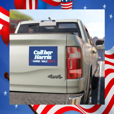 Call Her Harris Walz Car Magnet