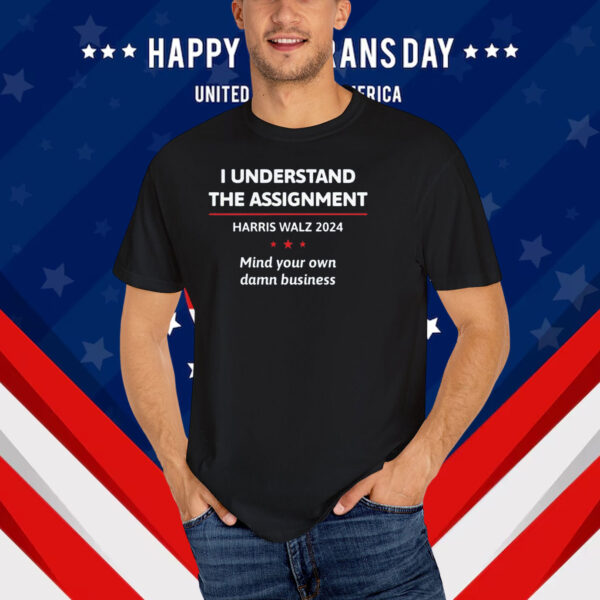 Cat Guy for Kamala, Front & Back Blue Pocket T-Shirt