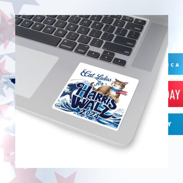 Cat Ladies For Harris Walz Sticker