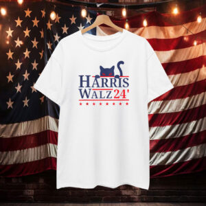 Cat Ladies Vote for Kamala Harris Walz T-Shirt