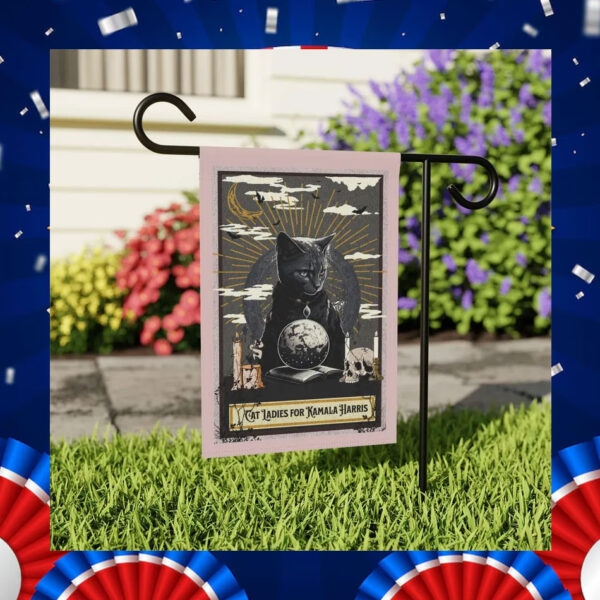 Cat Ladies for Kamala Harris Outdoor Flag