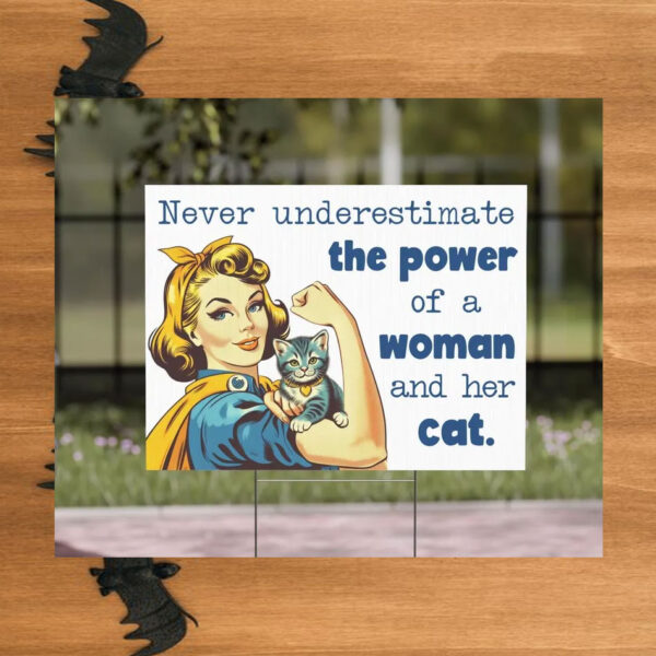 Cat Lady Kamala 2024 Yard Sign