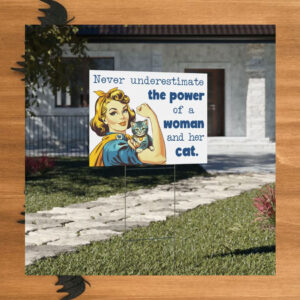 Cat Lady Kamala 2024 Yard Sign