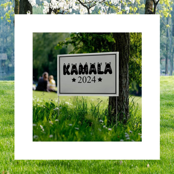 Cat Lady Kamala Harris Yard Sign