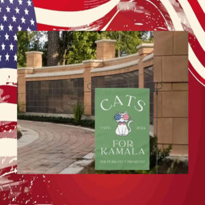 Cats For Kamala Garden Flag