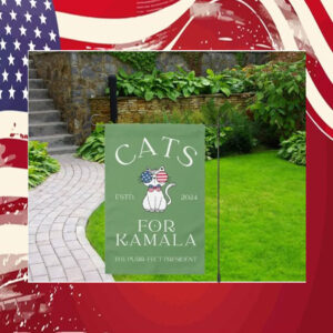 Cats For Kamala Garden Flag