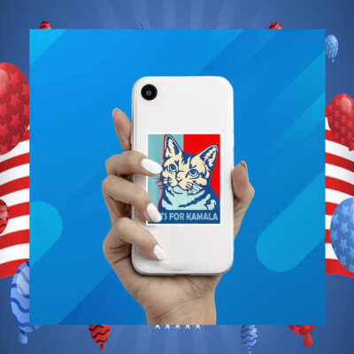 Cats for Kamala Harris Sticker