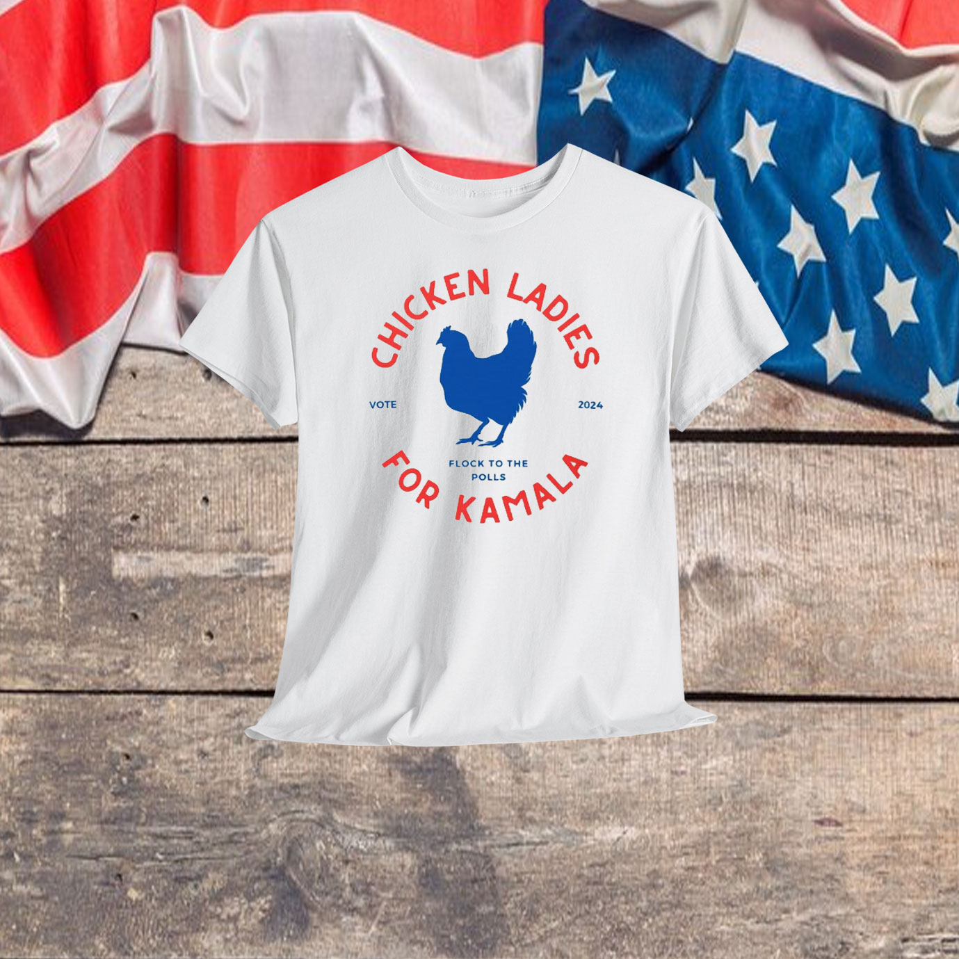 Chicken Ladies for Kamala Unisex Shirt