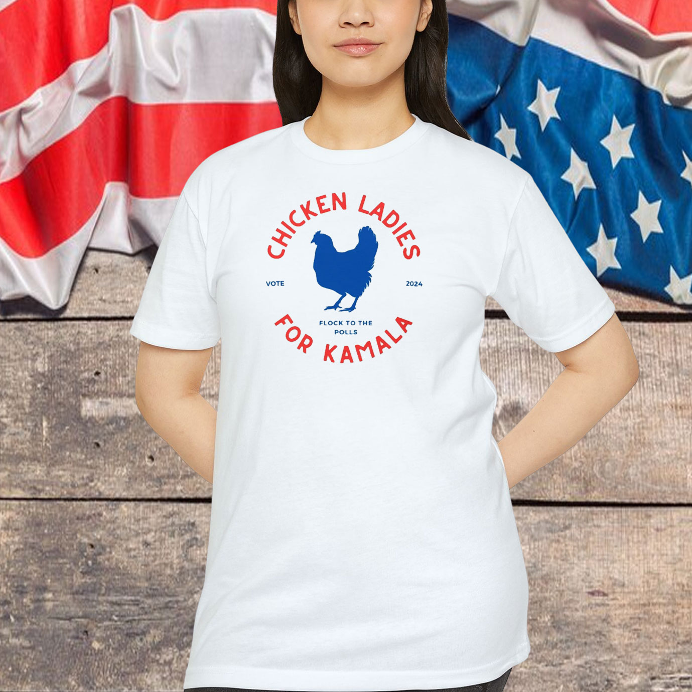 Chicken Ladies for Kamala Unisex Shirt