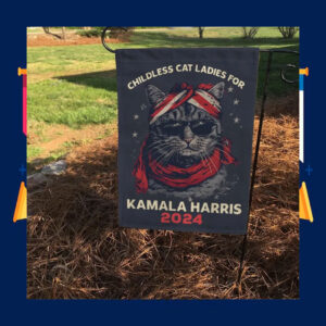 Childless Cat Ladies For Kamala Harris 2024 Flag