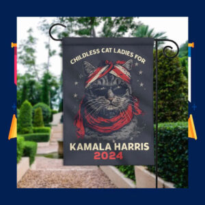 Childless Cat Ladies For Kamala Harris 2024 Flag