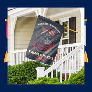Childless Cat Ladies For Kamala Harris 2024 Flag